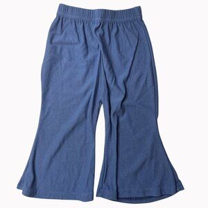 Bailey's Blossoms Baby Girls Elastic Waist Blue Flared Pants 9-12 M Bell Bottoms